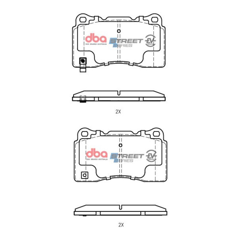 Disc Brakes Australia DB1678SSEV Front Street Series EV Brake Pads