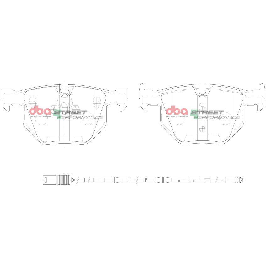 Disc Brakes Australia DB1694SP Rear Street Performance Brake Pads