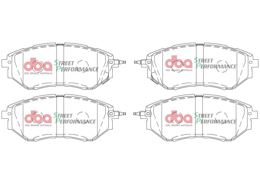 Disc Brakes Australia DB1722SP Front Street Performance Brake Pads