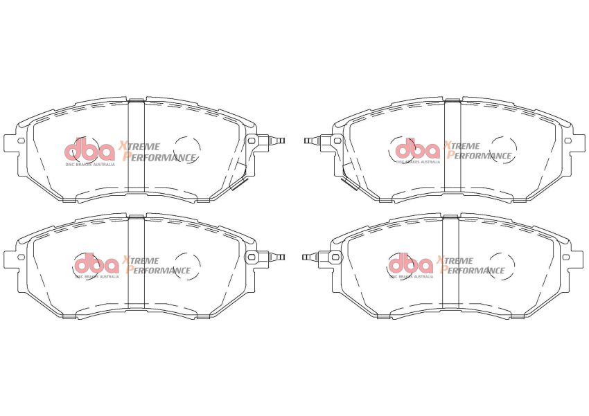 Disc Brakes Australia DB1722XP Front Xtreme Performance Brake Pads
