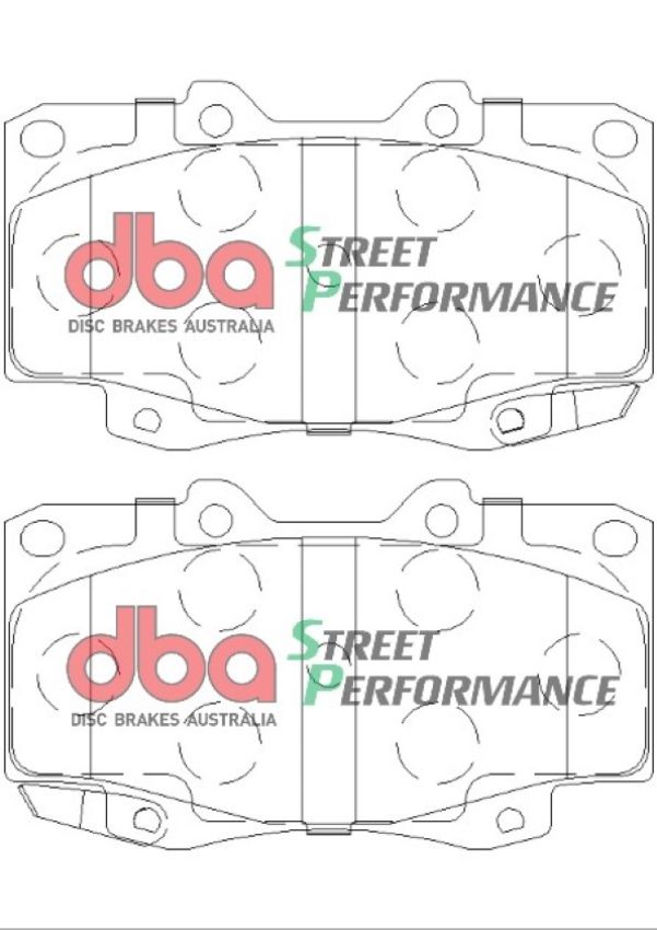 Disc Brakes Australia DB1739SP Front Street Performance Brake Pads