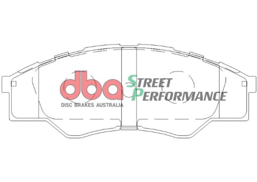 Disc Brakes Australia DB1741SP Front Street Performance Brake Pads
