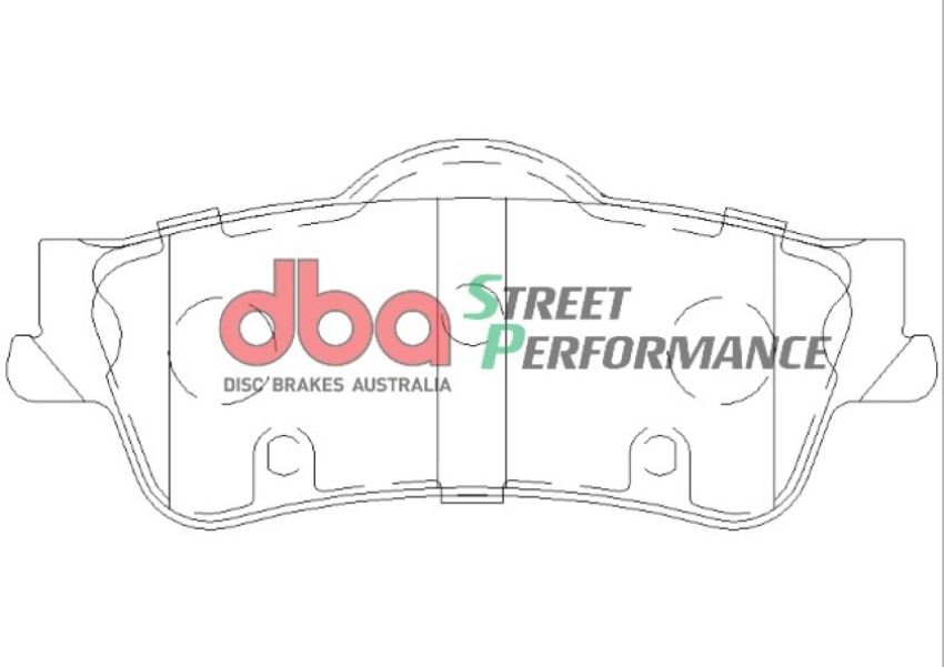 Disc Brakes Australia DB1766SP Rear Street Performance Brake Pads