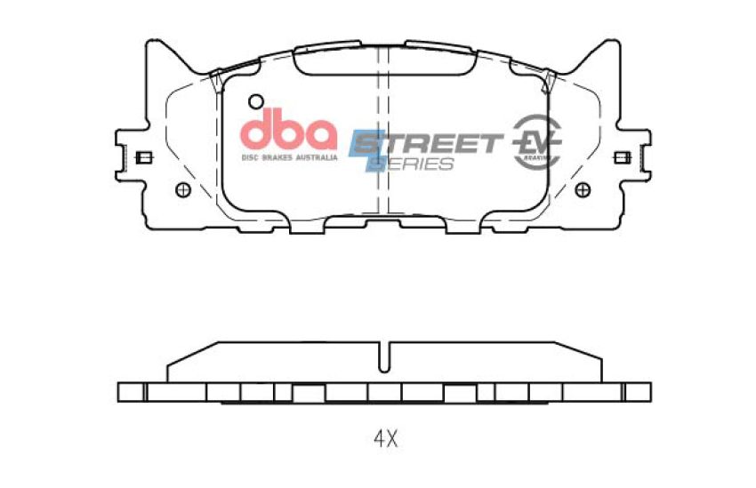 Disc Brakes Australia DB1800SSEV Front Street Series EV Brake Pads