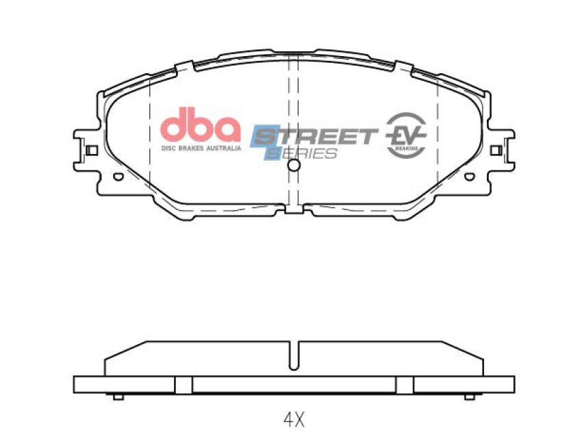 Disc Brakes Australia DB1801SSEV Front Street Series EV Brake Pads