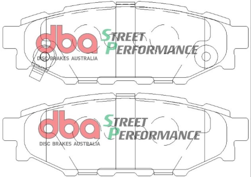 Disc Brakes Australia DB1803SP Rear Street Performance Brake Pads