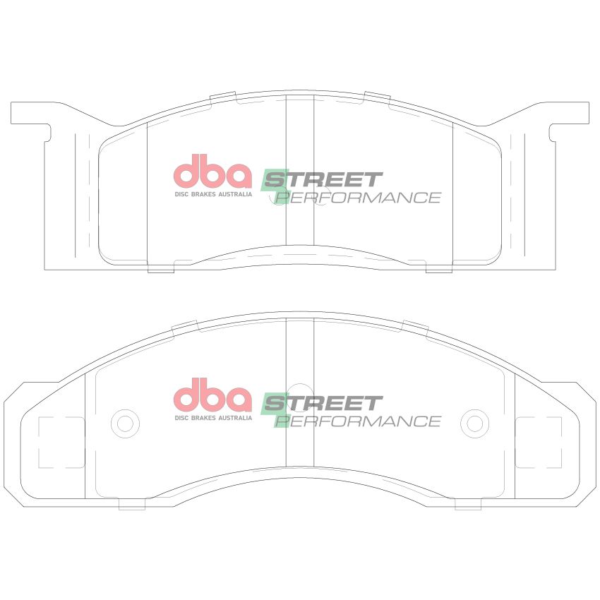 Disc Brakes Australia DB1807SP Front Street Performance Brake Pads