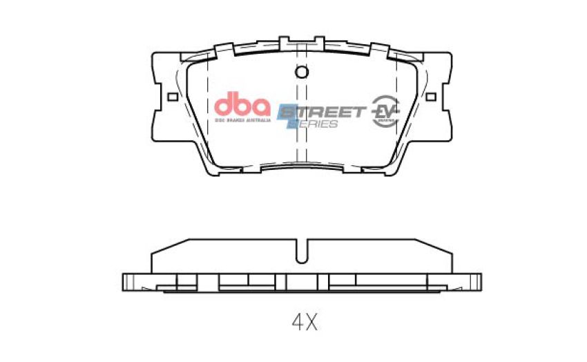 Disc Brakes Australia DB1832SSEV Rear Street Series EV Brake Pads