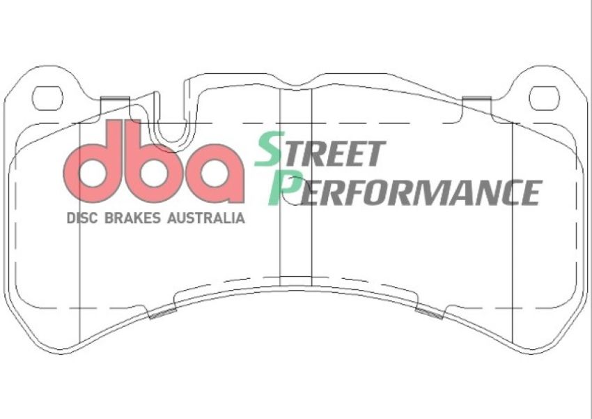 Disc Brakes Australia DB1845SP Front Street Performance Brake Pads