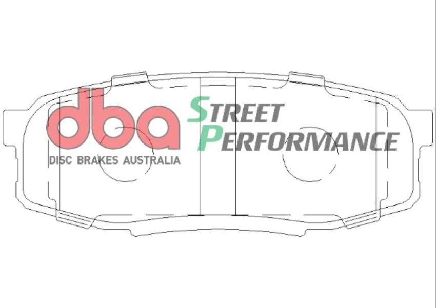 Disc Brakes Australia DB1857SP Rear Street Performance Brake Pads