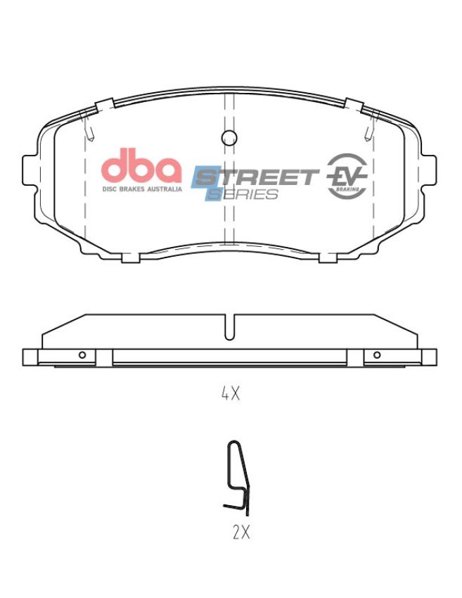 Disc Brakes Australia DB1916SSEV Front Street Series EV Brake Pads