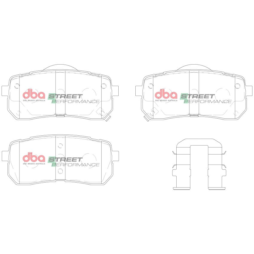 Disc Brakes Australia DB1957SP Front Street Performance Brake Pads