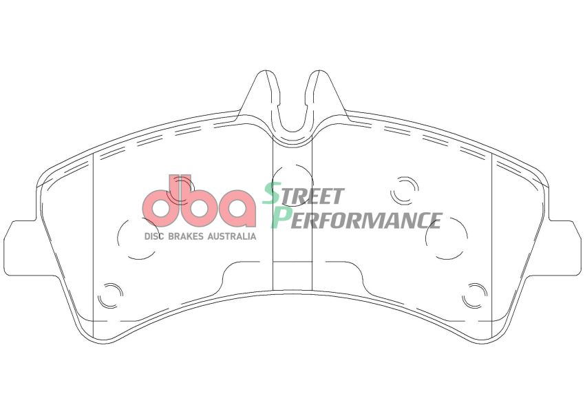 Disc Brakes Australia DB1975SP Rear Street Performance Brake Pads