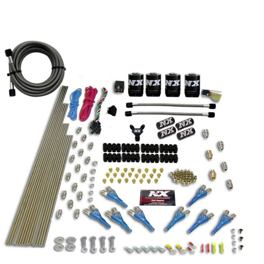 Nitrous Express 90006-00 8 CYL SHARK DIRECT PORT, 4 SOLENOIDS, WITHOUT BOTTLE (200-600HP JETTING)