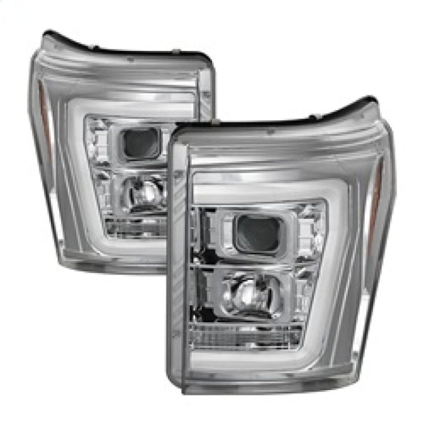 SPYDER 5084705 Projector Headlights - Version 2 - Light Bar DRL - Chrome