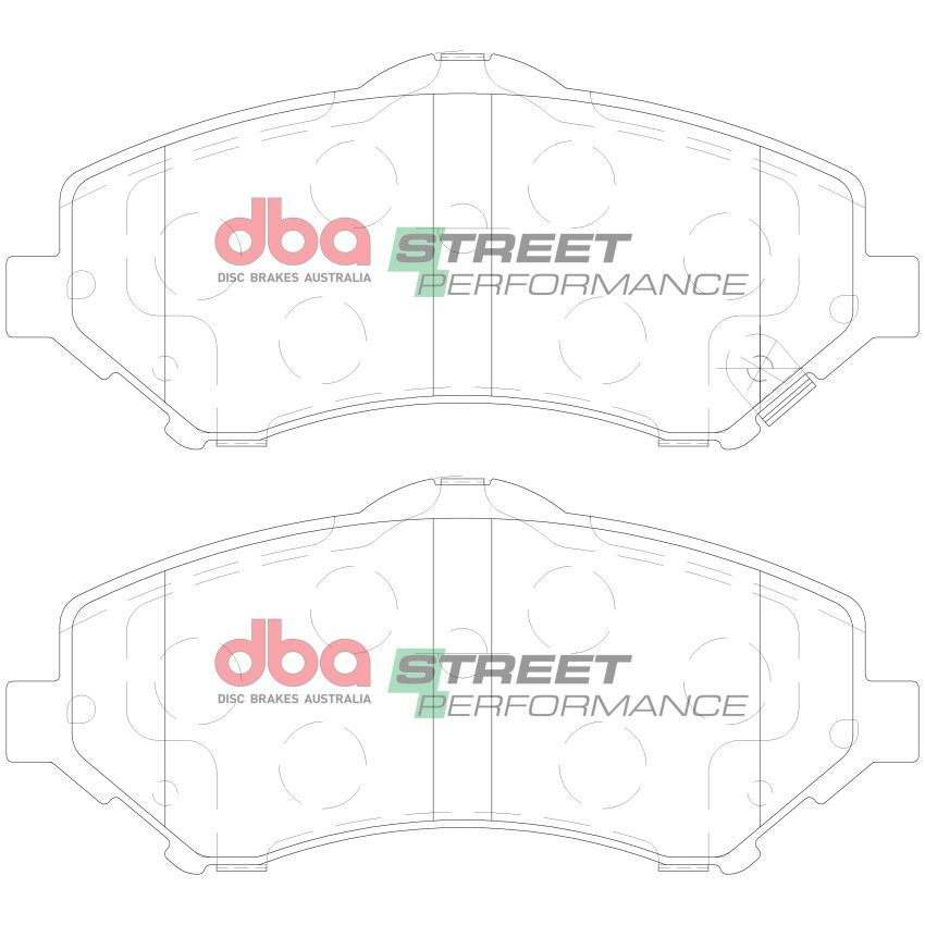 Disc Brakes Australia DB2002SP Front Street Performance Brake Pads