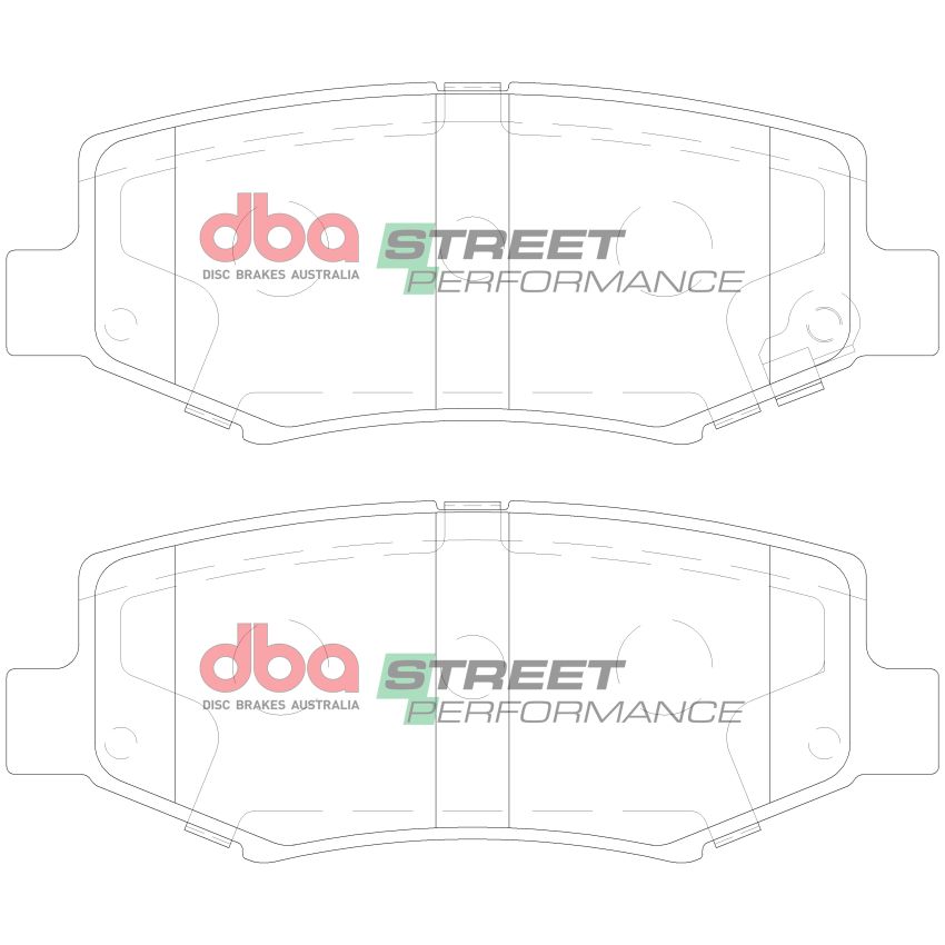Disc Brakes Australia DB2003SP Rear Street Performance Brake Pads