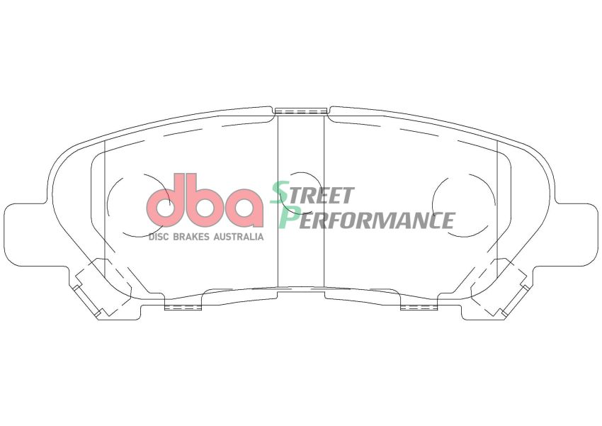 Disc Brakes Australia DB2005SP Rear Street Performance Brake Pads