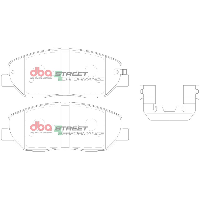 Disc Brakes Australia DB2034SP Front Street Performance Brake Pads