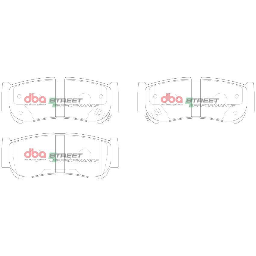 Disc Brakes Australia DB2035SP Rear Street Performance Brake Pads