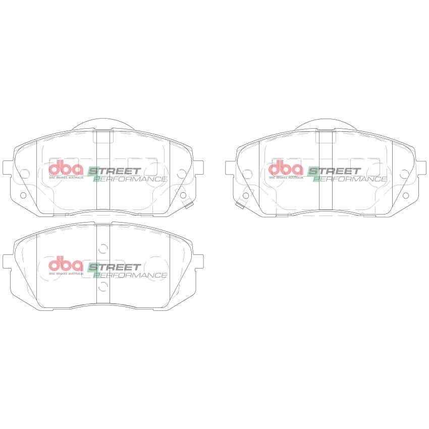 Disc Brakes Australia DB2174SP Front Street Performance Brake Pads