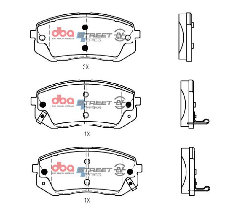 Disc Brakes Australia DB2174SSEV Front Street Series EV Brake Pads