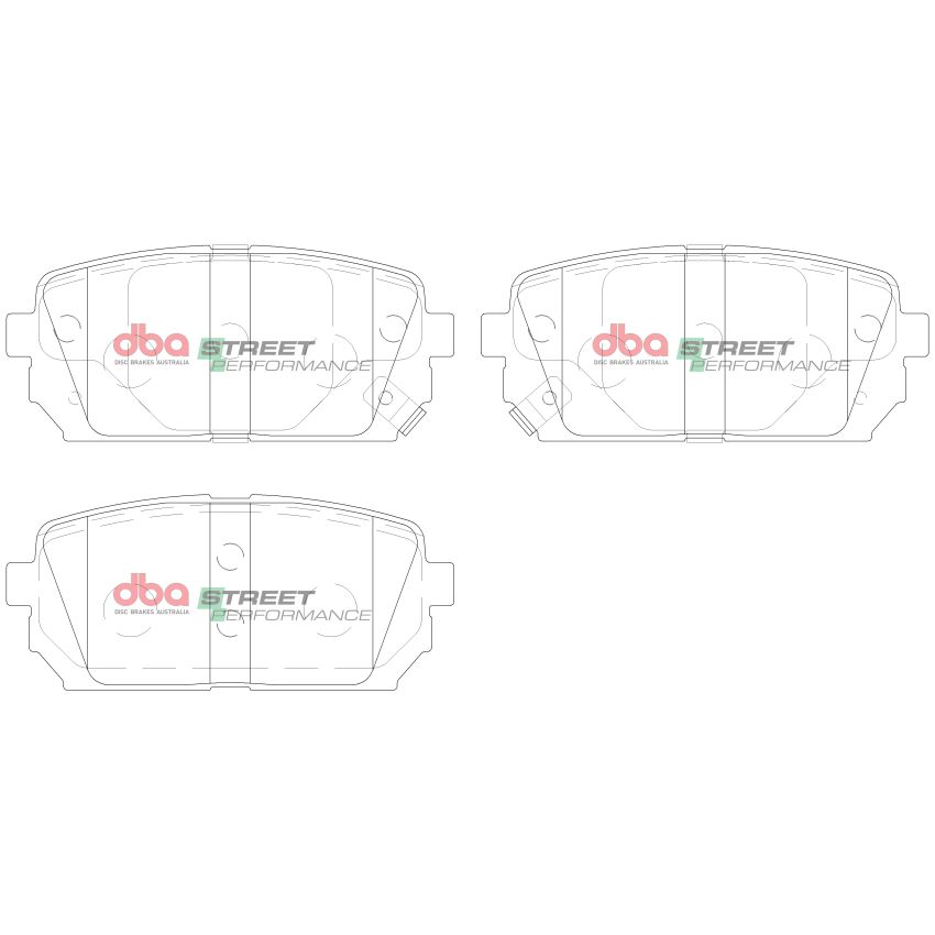 Disc Brakes Australia DB2175SP Rear Street Performance Brake Pads
