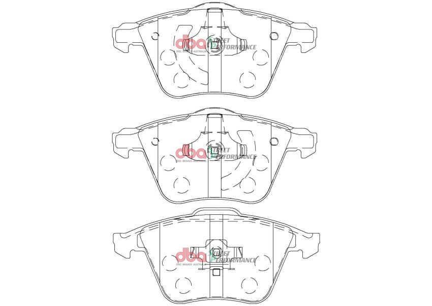 Disc Brakes Australia DB2176SP Front Street Performance Brake Pads