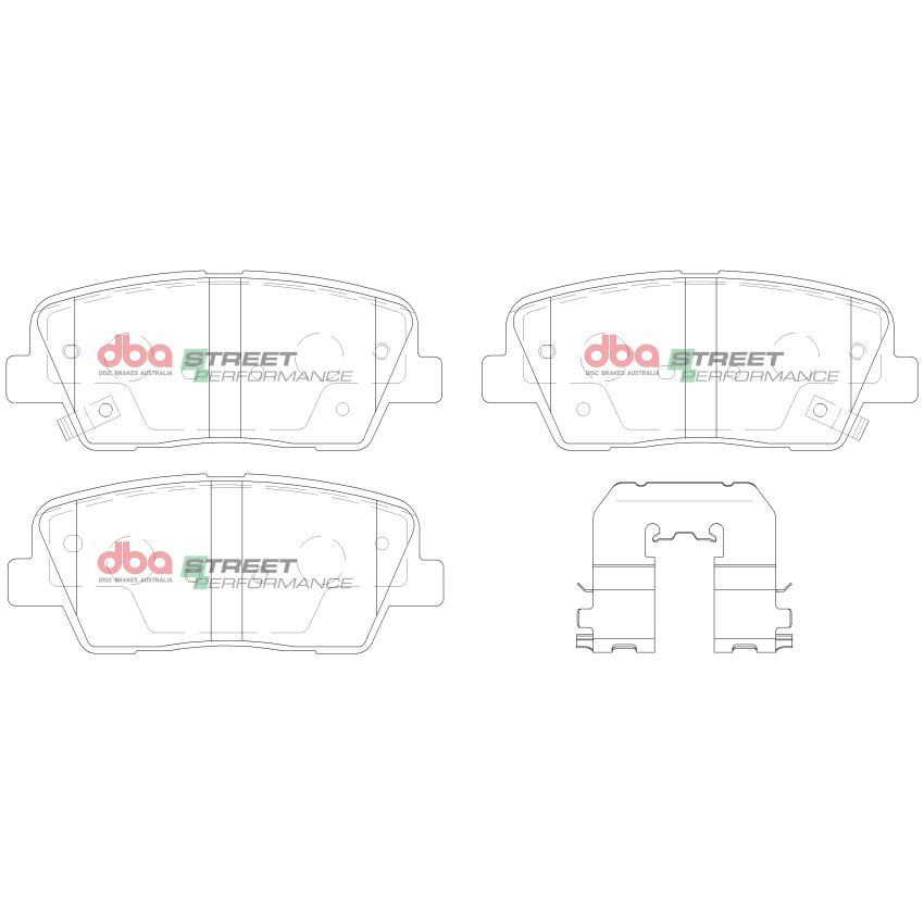 Disc Brakes Australia DB2178SP Rear Street Performance Brake Pads