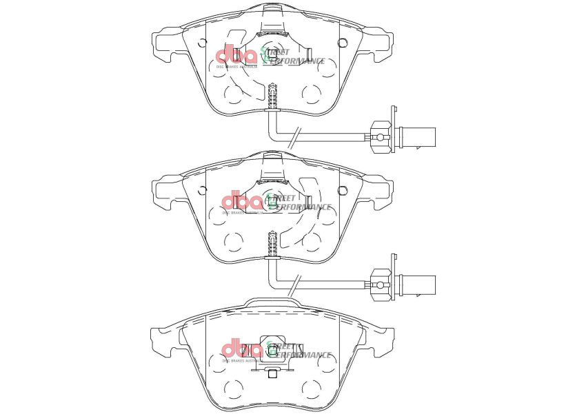 Disc Brakes Australia DB2210SP Front Street Performance Brake Pads