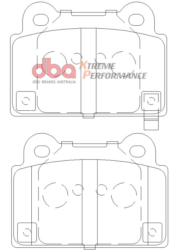 Disc Brakes Australia DB2215XP Rear Xtreme Performance Brake Pads