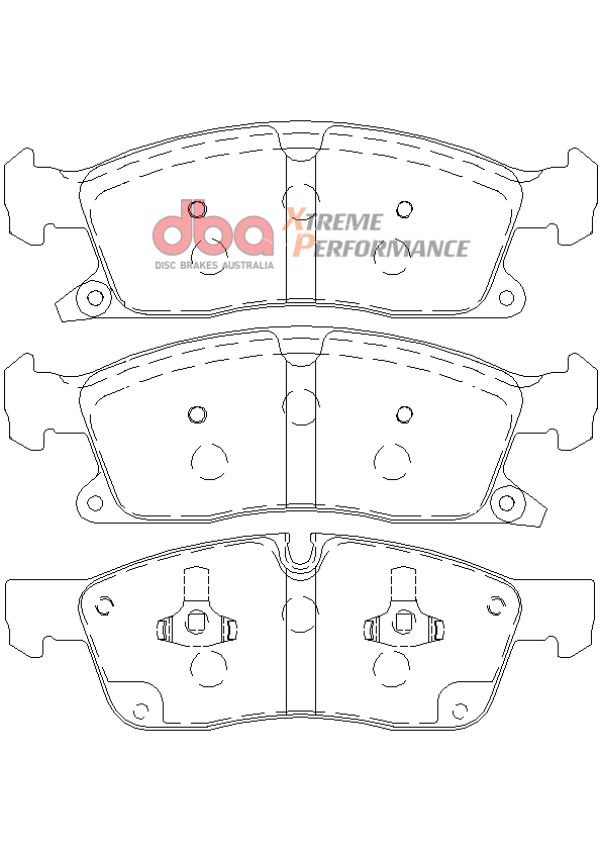 Disc Brakes Australia DB2216XP Front Xtreme Performance Brake Pads