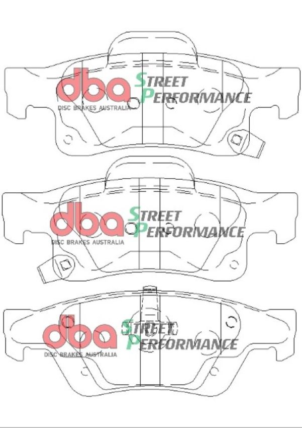 Disc Brakes Australia DB2217SP Rear Street Performance Brake Pads