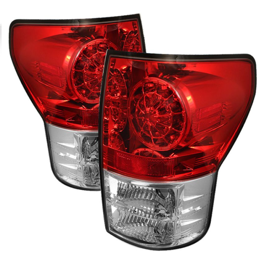 SPYDER 5029607 LED Tail lights - Red Clear