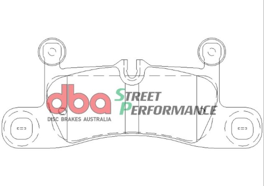 Disc Brakes Australia DB2229SP Rear Street Performance Brake Pads