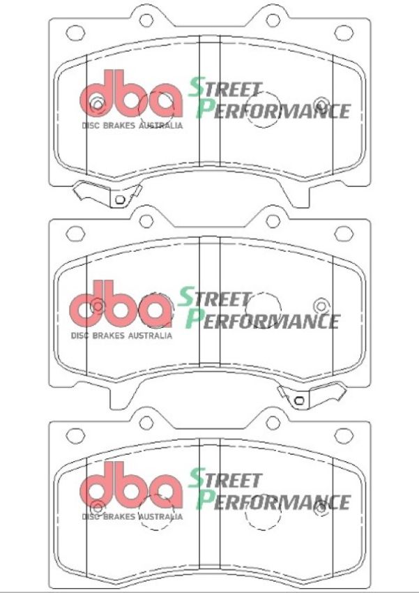 Disc Brakes Australia DB2242SP Front Street Performance Brake Pads