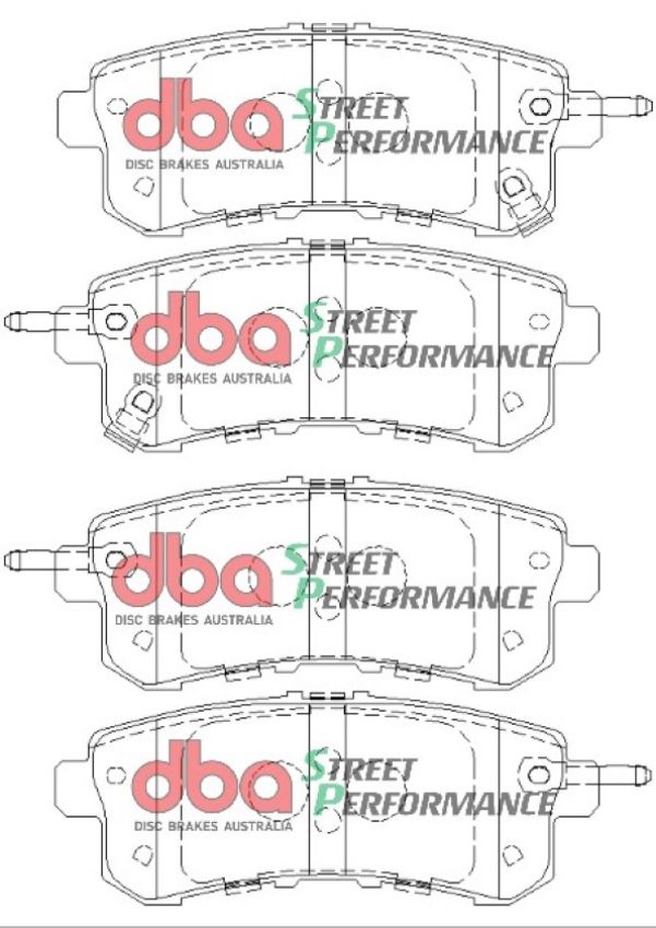 Disc Brakes Australia DB2244SP Rear Street Performance Brake Pads