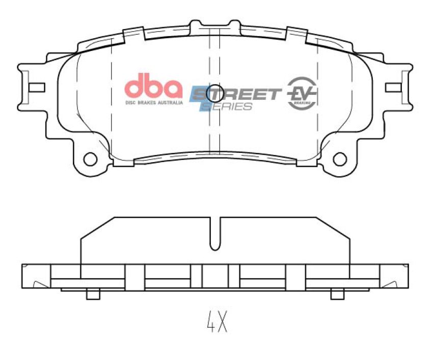 Disc Brakes Australia DB2245SSEV Rear Street Series EV Brake Pads