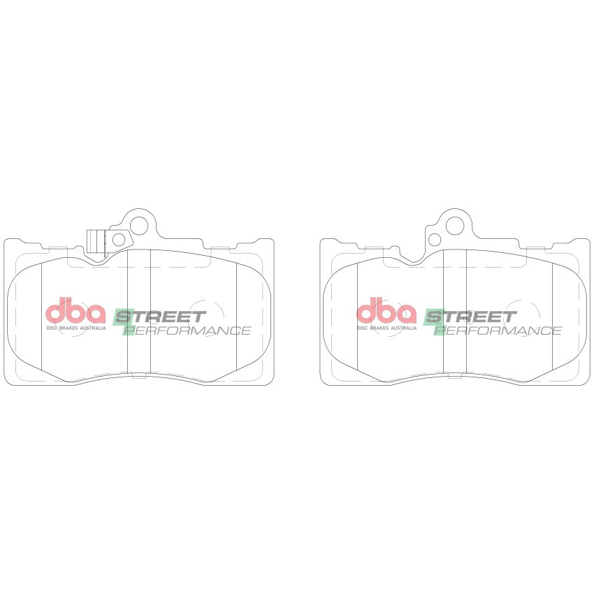 Disc Brakes Australia DB2255SP Front Street Performance Brake Pads