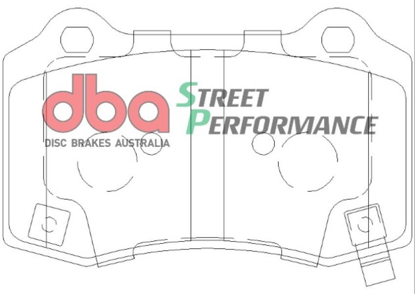 Disc Brakes Australia DB2260SP Rear Street Performance Brake Pads