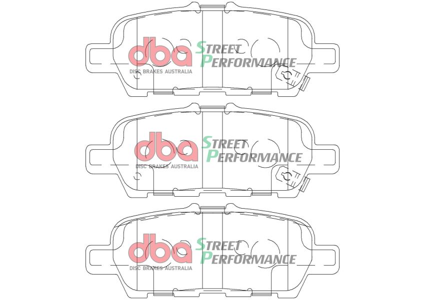 Disc Brakes Australia DB2340SP Rear Street Performance Brake Pads