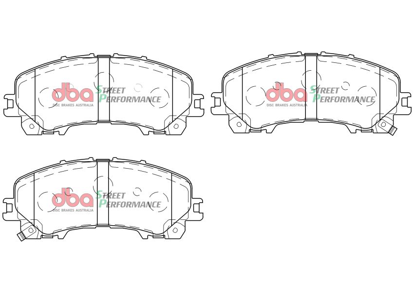 Disc Brakes Australia DB2341SP Front Street Performance Brake Pads