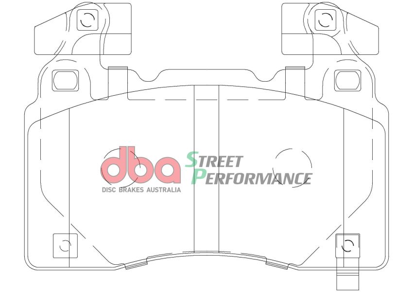 Disc Brakes Australia DB2358ASP Front Street Performance Brake Pads