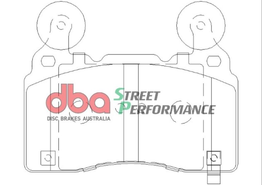 Disc Brakes Australia DB2358SP Rear Street Performance Brake Pads