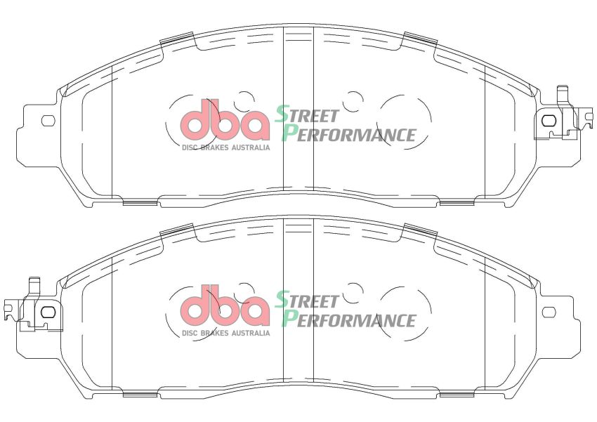 Disc Brakes Australia DB2374SP Front Street Performance Brake Pads
