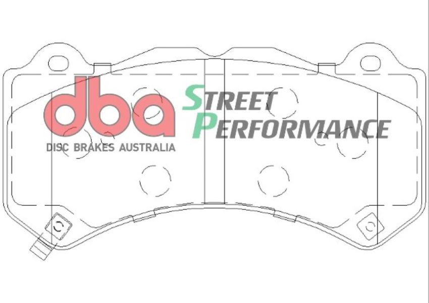 Disc Brakes Australia DB2375SP Front Street Performance Brake Pads
