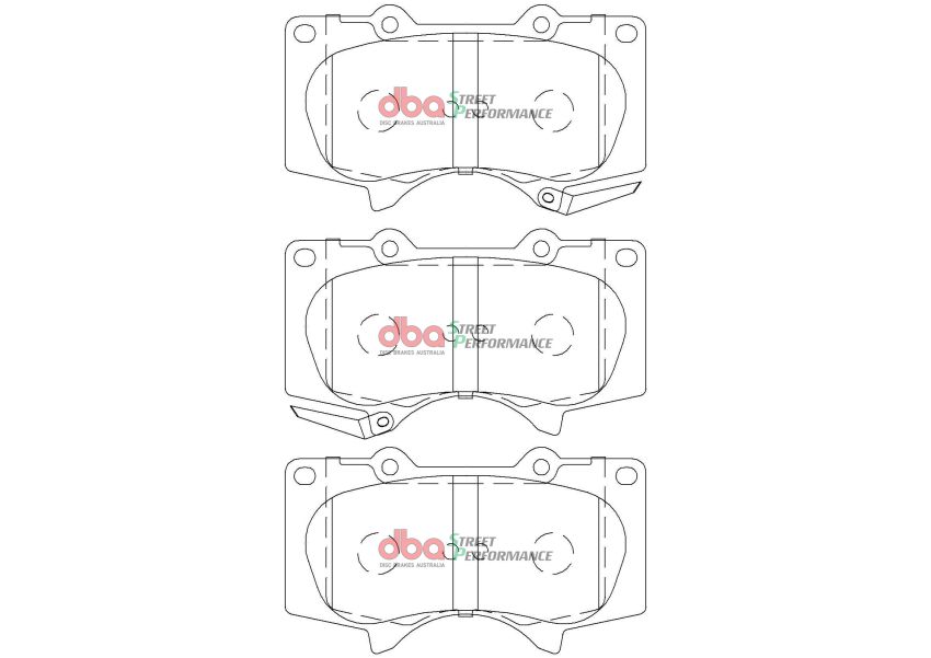 Disc Brakes Australia DB2380SP Front Street Performance Brake Pads
