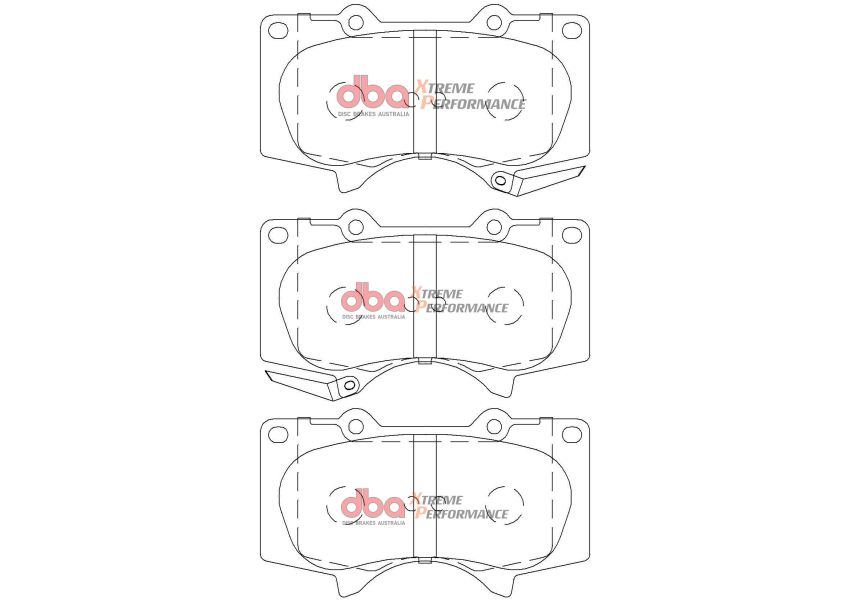 Disc Brakes Australia DB2380XP Front Xtreme Performance Brake Pads