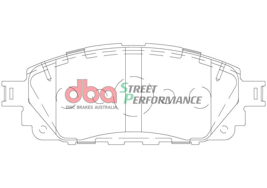 Disc Brakes Australia DB2396SP Front Street Performance Brake Pads