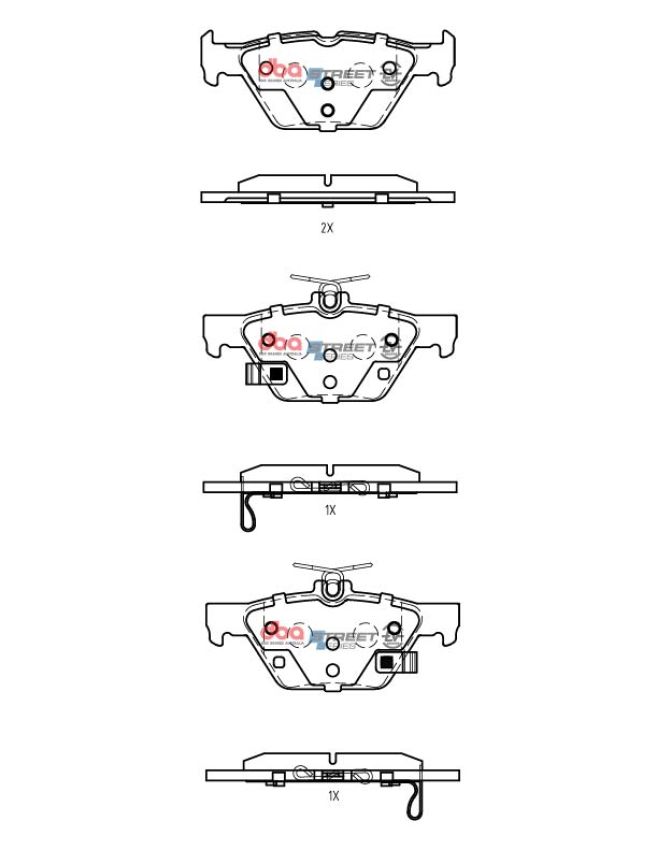 Disc Brakes Australia DB2398SSEV Rear Street Series EV Brake Pads